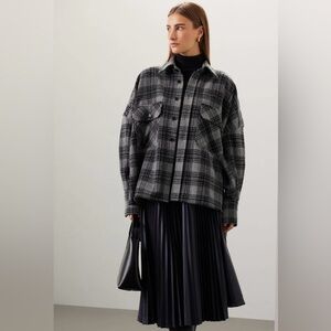Petar Petrov "HANGOVER" Oversized Plaid Shacket - Size 42 P0113